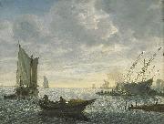 Lieve Verschuier Caulking a ship oil on canvas